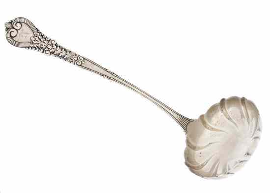 Appraisal: An American Sterling Silver Ladle Tiffany Co in the Florentine