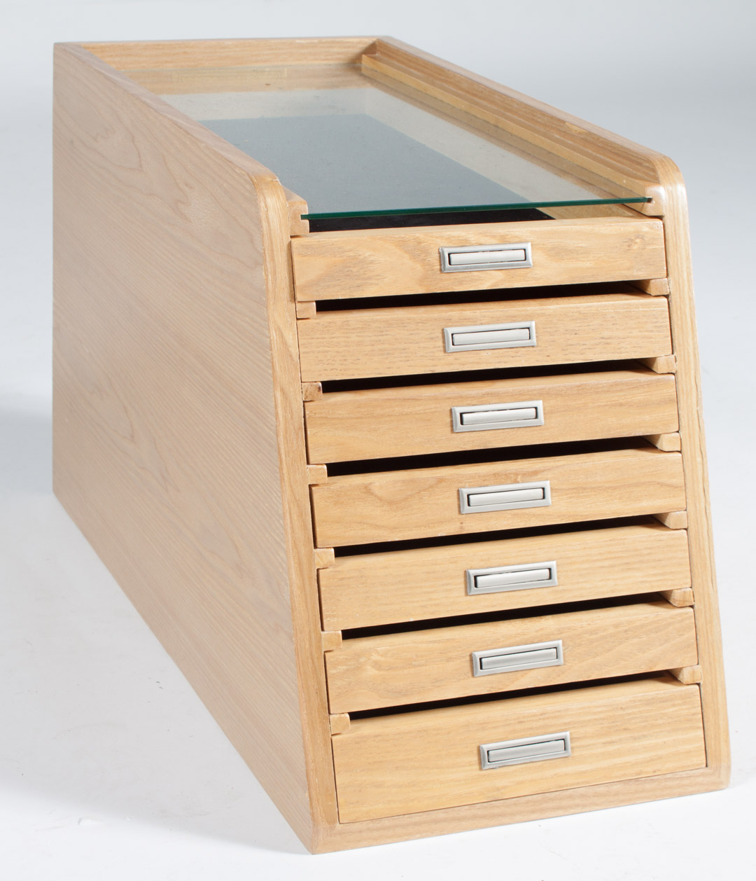 Appraisal: Custom Drawer Knife Display Case Custom seven drawer knife display