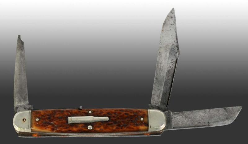 Appraisal: Remington UMC Bullet Camp Knife Description Circa s Pattern number