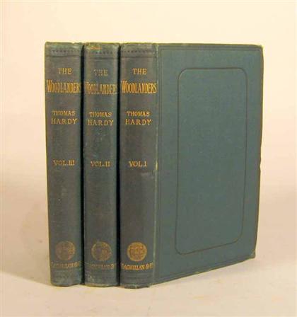 Appraisal: vols Hardy Thomas The Woodlanders London Macmillan First edition in