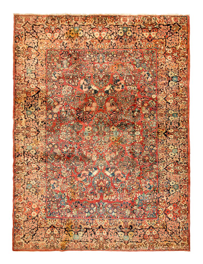 Appraisal: A Sarouk Wool Rug A Sarouk Wool Rug Circa feet