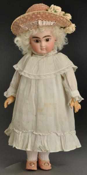 Appraisal: Pert French Trade Child Doll Bisque socket head incised W