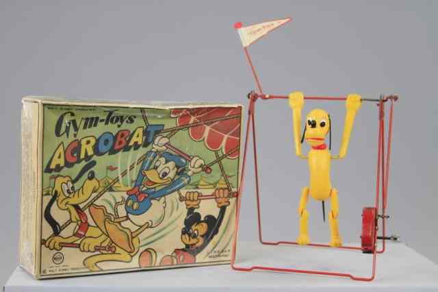 Appraisal: BOXED PLUTO THE ACROBAT Linemar Japan Walt Disney Prod celluloid