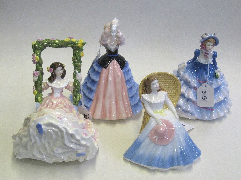 Appraisal: Five Royal Doulton figures Blossomtime Annabel small and large Susan