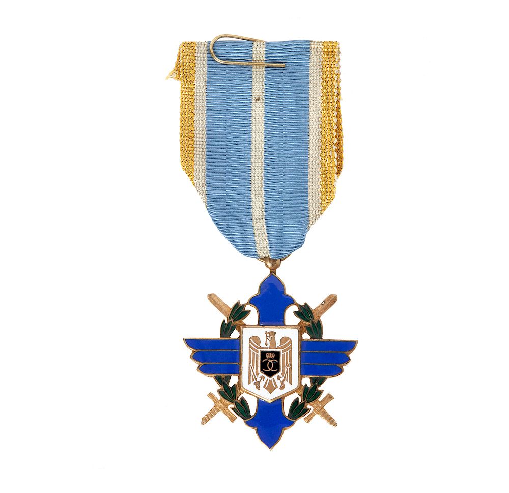 Appraisal: Romanian Order of Aeronautical Virtue st Class Romanian Order of