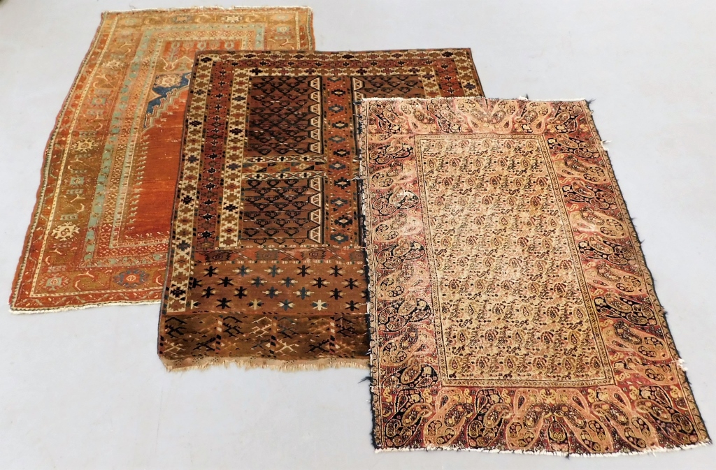 Appraisal: PC PERSIAN TURKISH ENSI PRAYER RUGS Turkey Middle East th