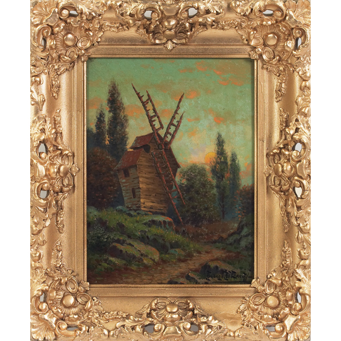 Appraisal: George W Drew American - ''Windmill '' c oil on