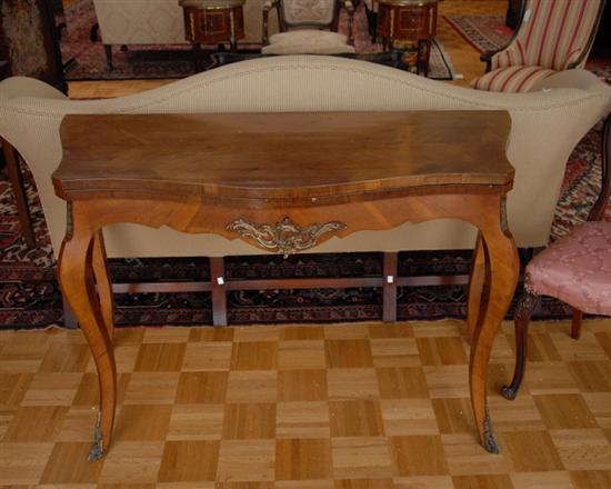 Appraisal: A L th C French Folding Top Games Table of