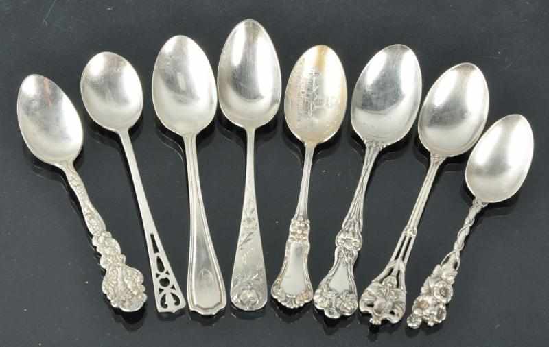 Appraisal: Lot of Sterling Silver Teaspoons Description Includes one spoon showing