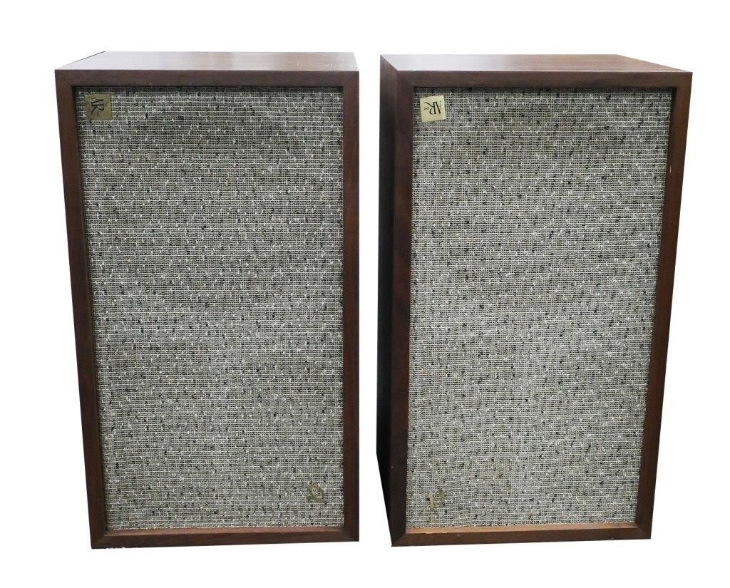 Appraisal: Consecutive Serial Number pair of AR- a mid century speakers