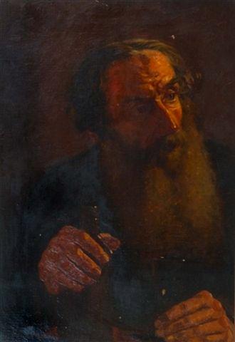 Appraisal: WOODCOCK LATE TH CENTURY A bearded man with wine glass