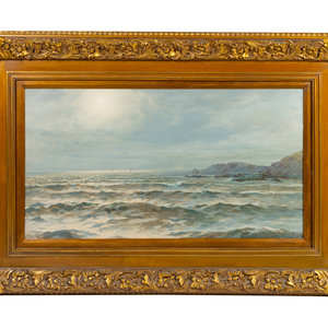 Appraisal: Arthur Vidal Diehl American Waves oil on canvas signed 'Arthur