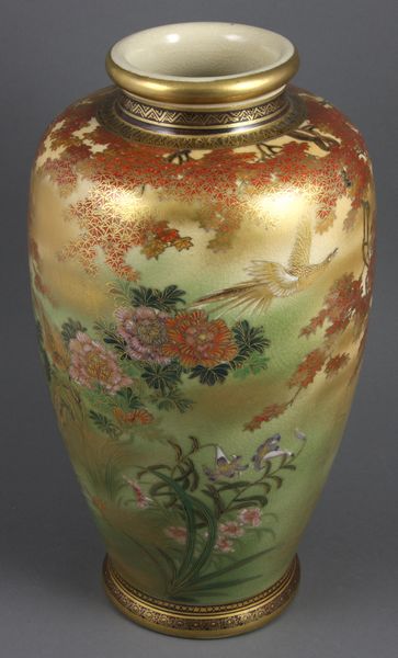 Appraisal: Late th Century Japanese Meiji Period fine Satsuma vase h