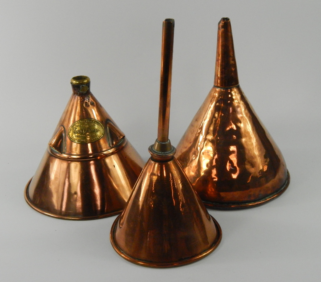 Appraisal: Victorian copperware comprising a patented posher the Swiftsure for the