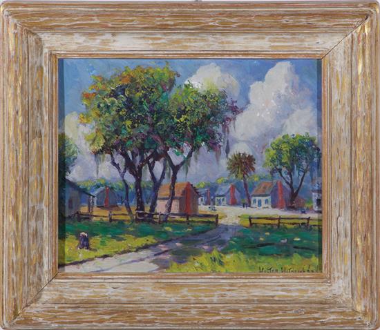 Appraisal: Walter Whitcomb Thompson Massachusetts - PLANTATION STREET oil on panel