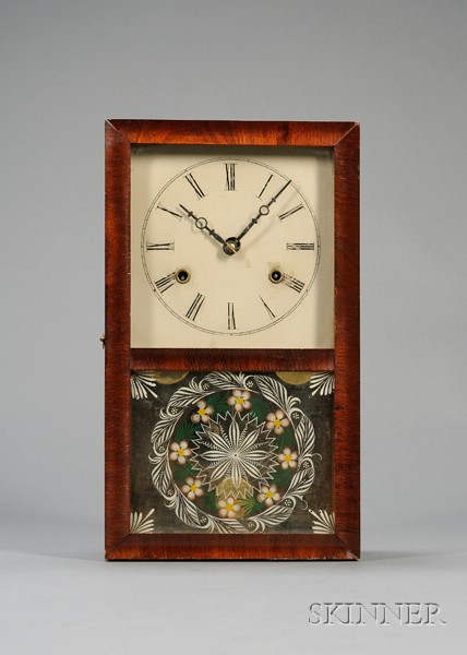 Appraisal: Mahogany and Pine Box Shelf Clock by Smith Goodrich Bristol