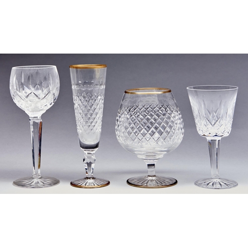 Appraisal: A part suite of cut glass drinking glass and others