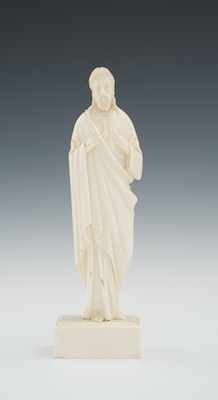 Appraisal: A Continental Ivory Figure of Jesus Apprx H the carved