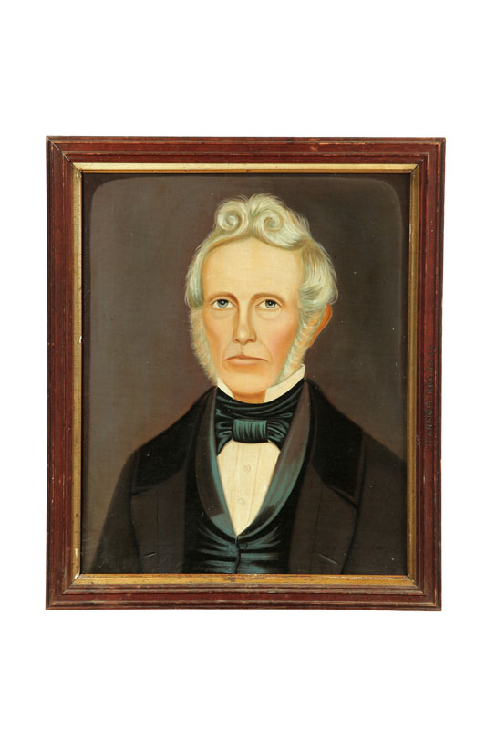 Appraisal: PORTRAIT OF A MAN BY SILAS MCNEAL AMERICAN MID TH