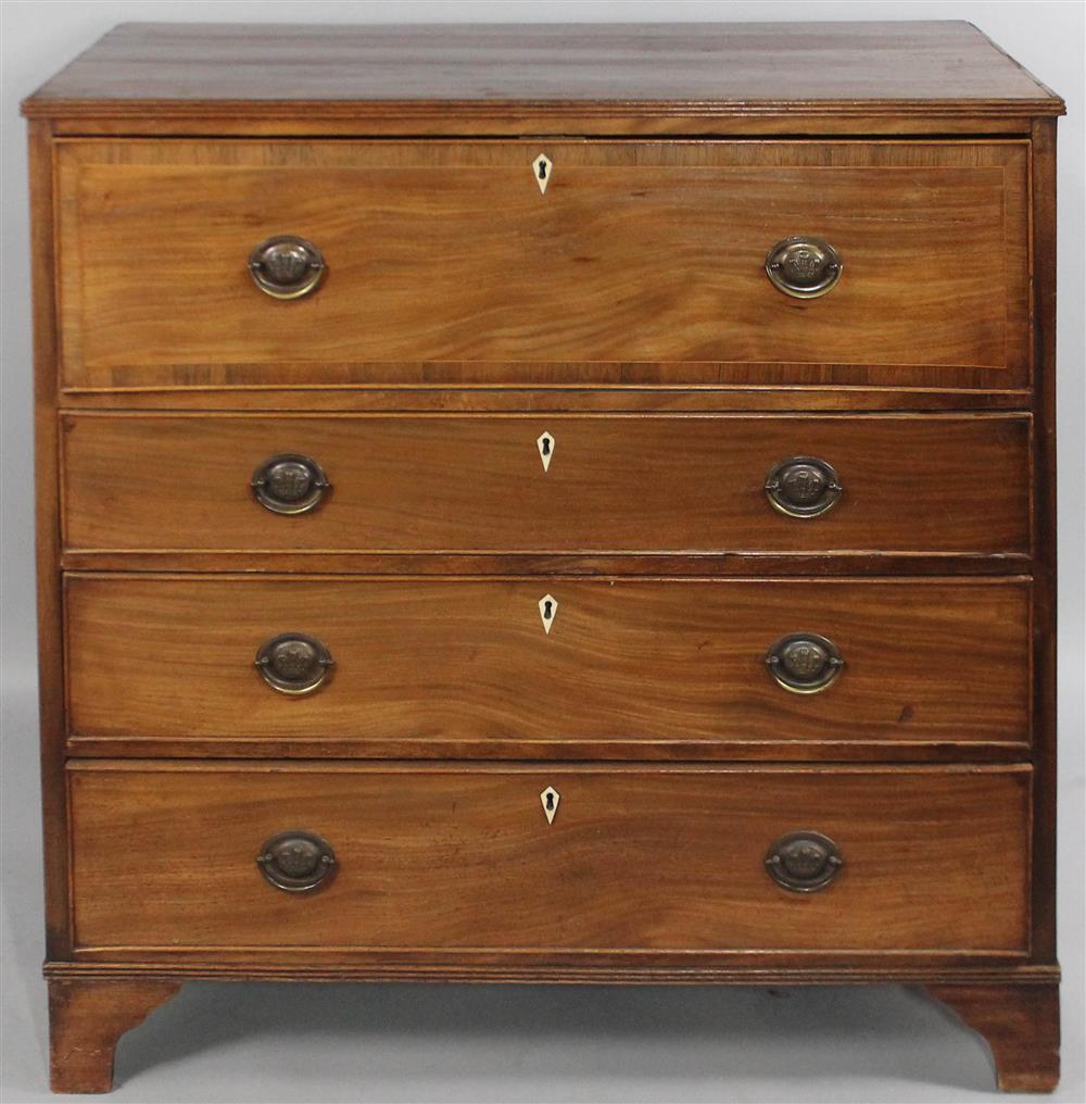 Appraisal: ENGLISH REGENCY MAHOGANY BUTLER'S DESK the top with reeded edge