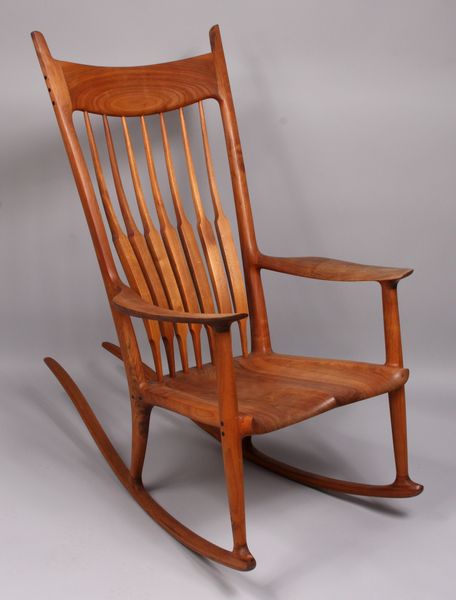 Appraisal: Sam Maloof American - teakwood rocker h x w x