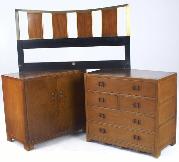 Appraisal: BAKER FURNITURE Bedroom set in the Chinese style comprised of