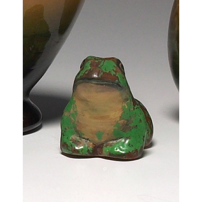 Appraisal: Weller Coppertone figural small frog marked w x h