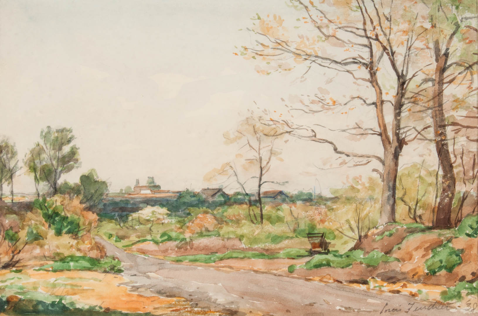 Appraisal: Louis Feuchter Duncan Wood watercolor American - Duncan Wood Road