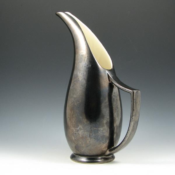 Appraisal: Red Wing Concord pitcher in gunmetal black glaze Unmarked Mint