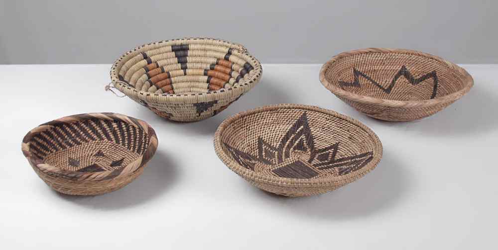 Appraisal: COLLECTION OF NATIVE AMERICAN BASKETS th Century collection of Southwest