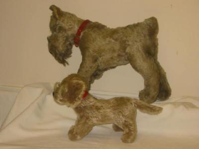 Appraisal: A Steiff terrier dog toy straw filled covered in faded