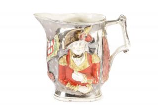 Appraisal: Staffordshire Commemorative Wellington Hill Jug English circa An early and