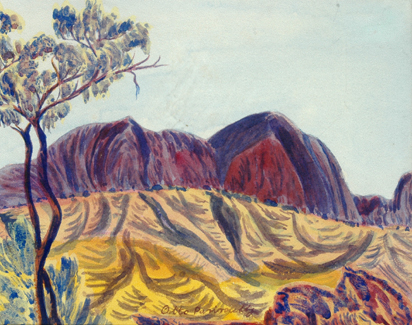 Appraisal: Otto Pareroultja - Central Australia watercolour signed 'Otto Pareroultja' lower