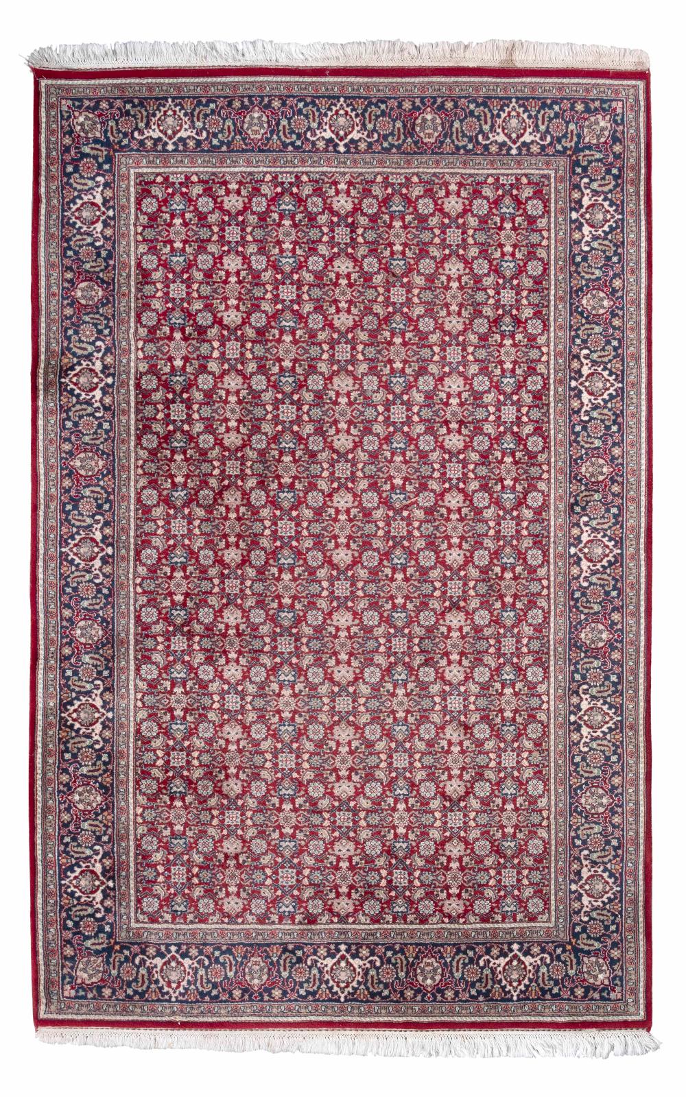 Appraisal: BIDJAR CARPET X LATE TH CENTURYBIDJAR CARPET ' X '