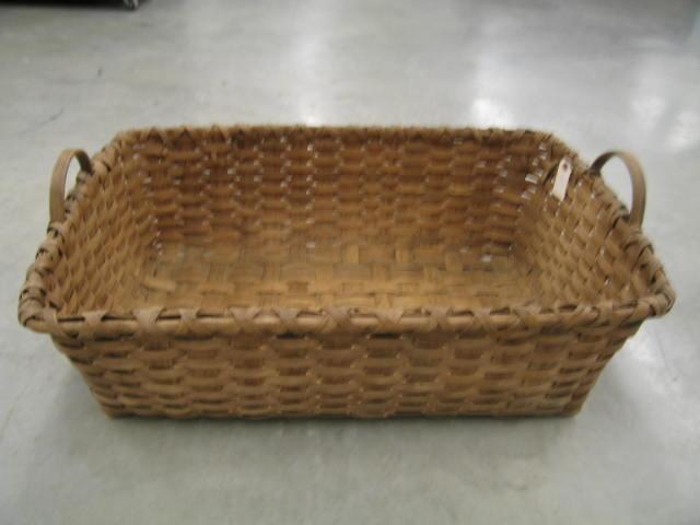 Appraisal: Large Oak Rectangular Basket