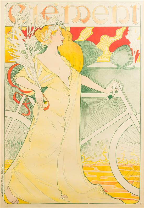 Appraisal: Sale Lot Arthur Foache French - Cycles clement c color