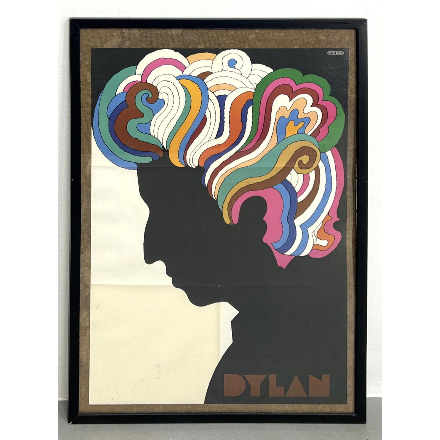 Appraisal: BOB DYLAN Framed Poster Milton Glaser Framed under glass Dimensions