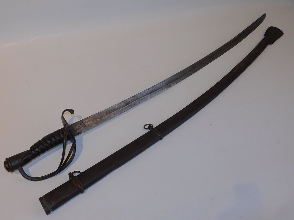 Appraisal: CONFEDERATE CAVALRY SWORD Rare Confederate Civil War cavalry sword with