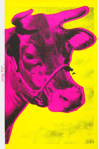 Appraisal: Property from various owners Cow F S II Screenprint in