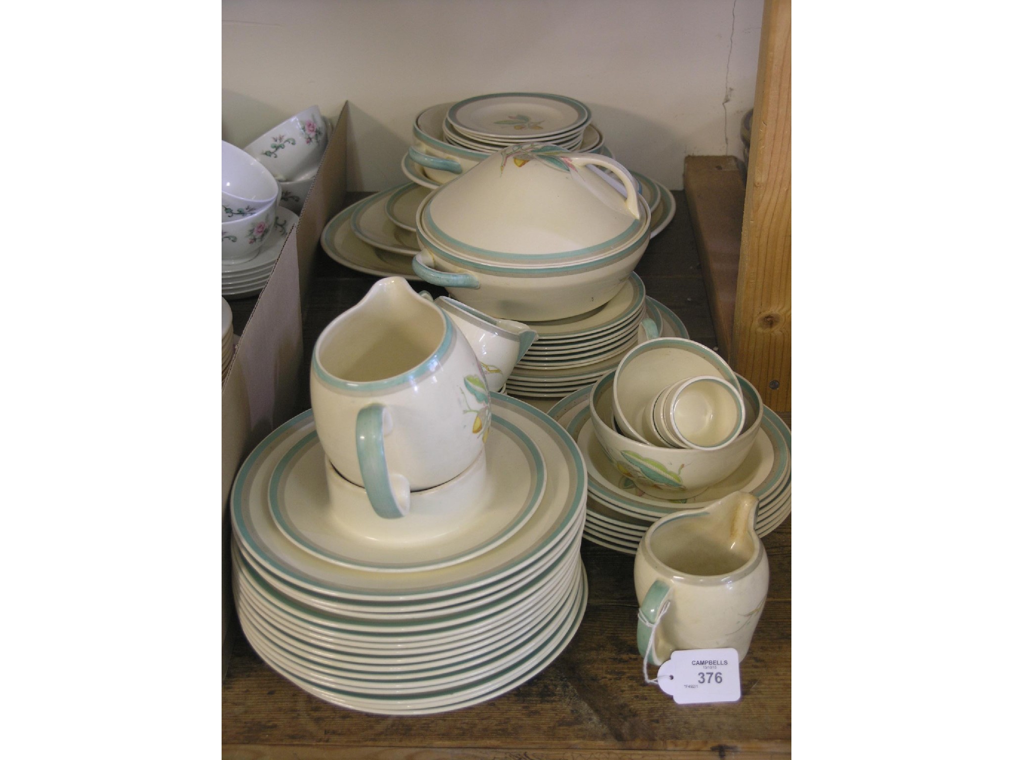 Appraisal: A Susie Cooper earthenware part dinner service sixty-three pieces including