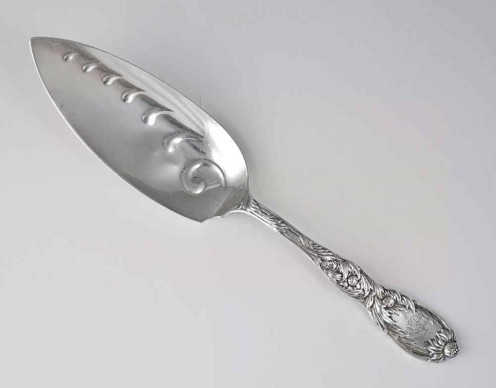 Appraisal: TIFFANY MARKED STERLING SILVER CAKE SERVER Marked Tiffany Co with