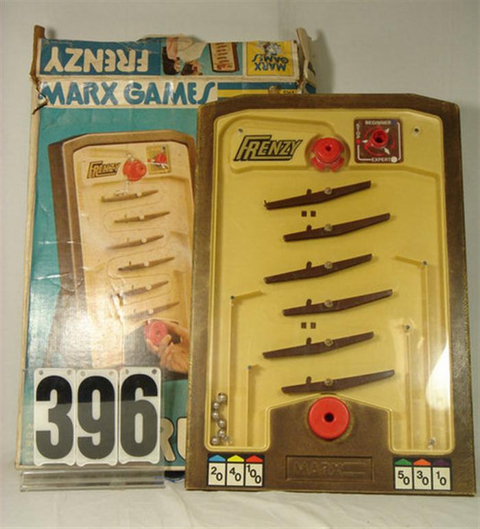 Appraisal: Marx frenzy pinball game in original box in good condition