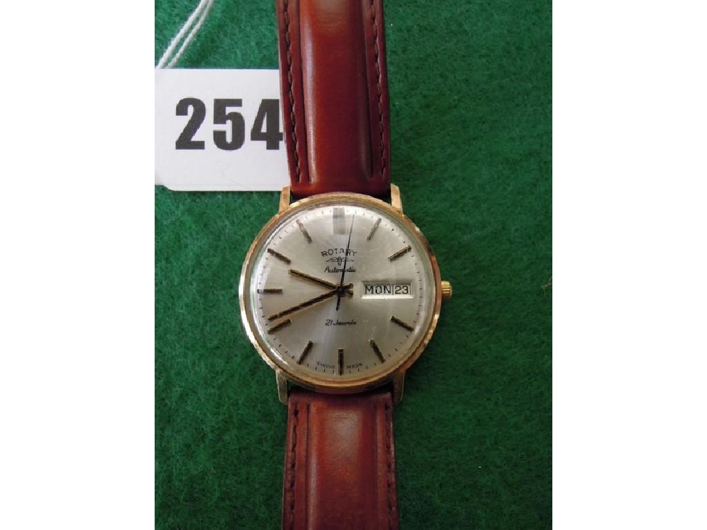 Appraisal: A Rotary automatic twenty one jewel gentleman's wrist watch with