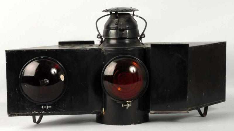 Appraisal: Early Switch Railroad Lamp Description Marked Handlan from St Louis