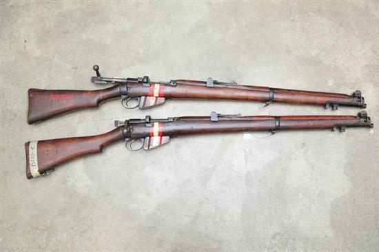 Appraisal: TWO INERT SHORT MAGAZINE LEE-ENFIELD RIFLES Serial numbers and