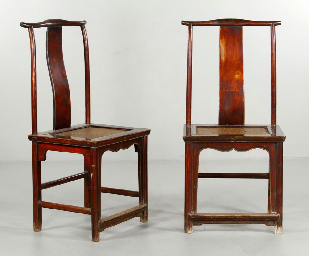 Appraisal: - Pr th C Chinese Chairs Pair of th century