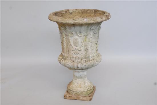 Appraisal: CONCRETE GARDEN URN H