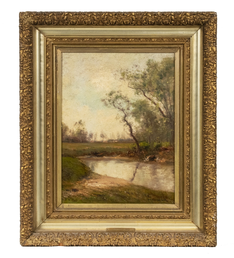 Appraisal: EDWARD B GAY NY IRELAND - Tonalist Pastoral Landscape with