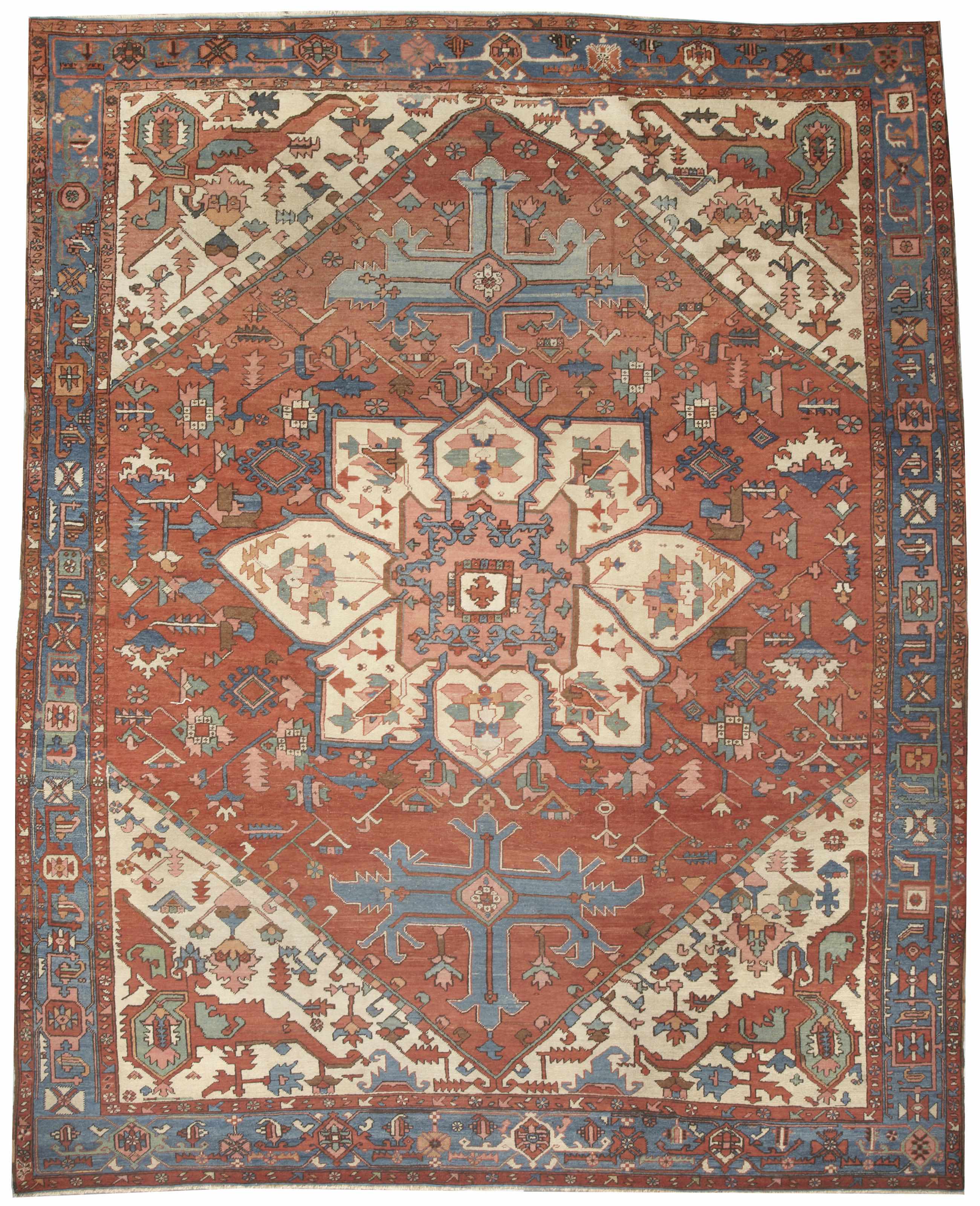 Appraisal: A Serapi carpet Northwest Persialate th centurysize approximately ft x