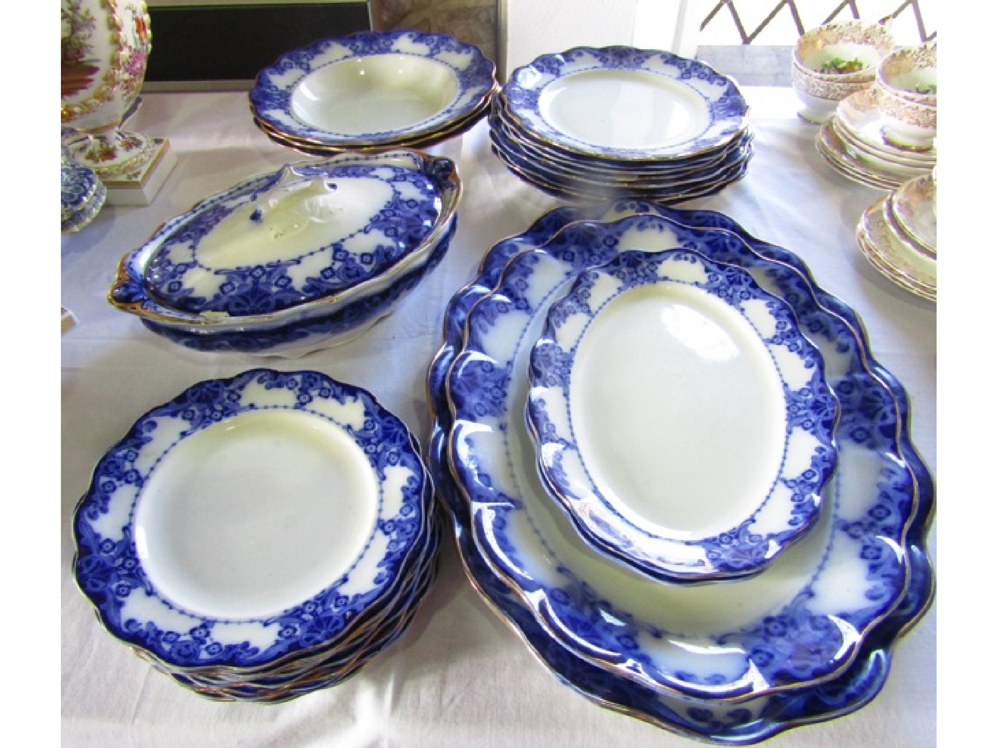 Appraisal: A quantity of Royal Doulton Egerton pattern blue and white